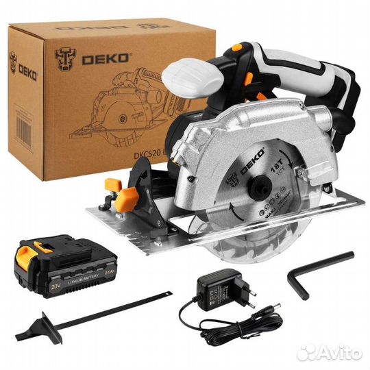 Циркулярная пила аккумуляторная Deko dkcs20 Laser