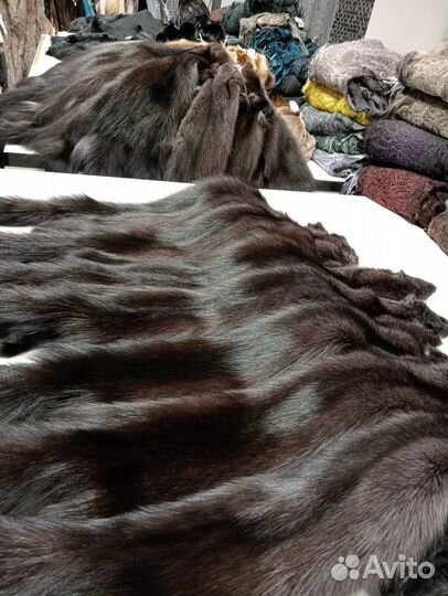 Фишер тонированный шкурки, натуральный мех