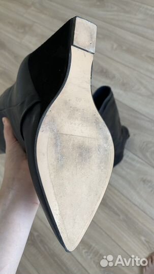 Ботфорты zara 40 черные