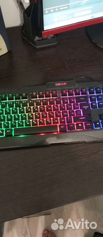 Игровая клавиатура dexp мембранная с подсветкой объявление продам