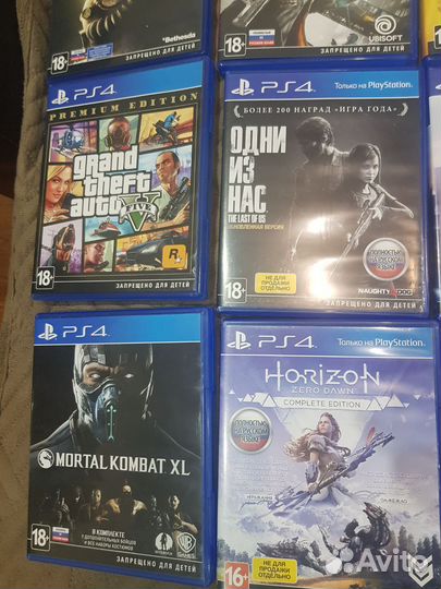 Диски с играми на playstation 4