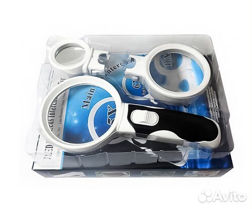 Ручные лупы с подсветкой Набор 3 в 1