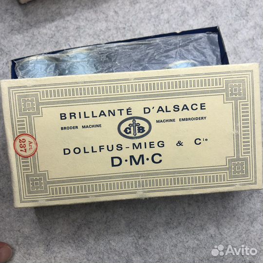 Хлопковые винтажные нитки фирмы DMC