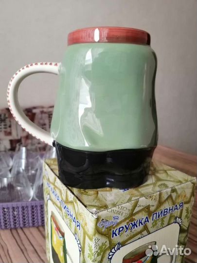 Кружка пивная Керамика в коробке