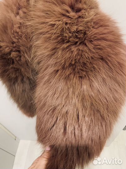 Меховой воротник песец