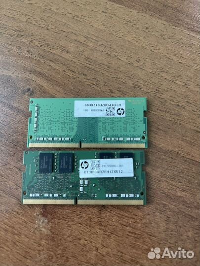 Оперативная память ddr4 4gb и 2gb sodimm