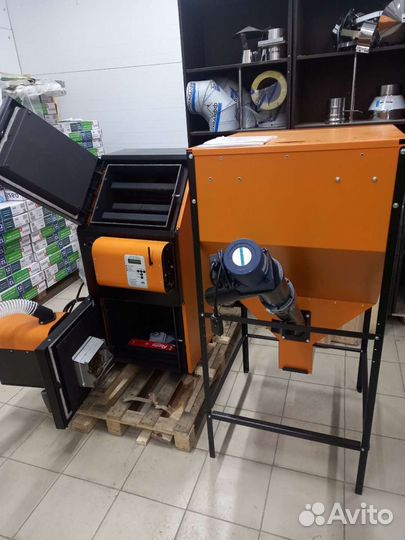 Валдай-15вс пеллетный котёл (комбинированный)