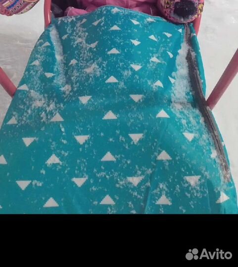 Сиденье Чехол дня санок с накидкой на ножки