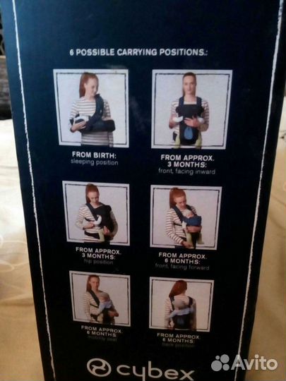 Новая переноска кенгуру Cybex с рождения