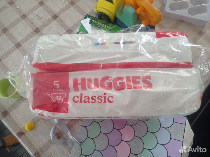 Подгузники памперсы huggies 5 classic