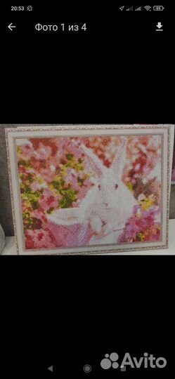 Готовая собранная алмазная мозаика