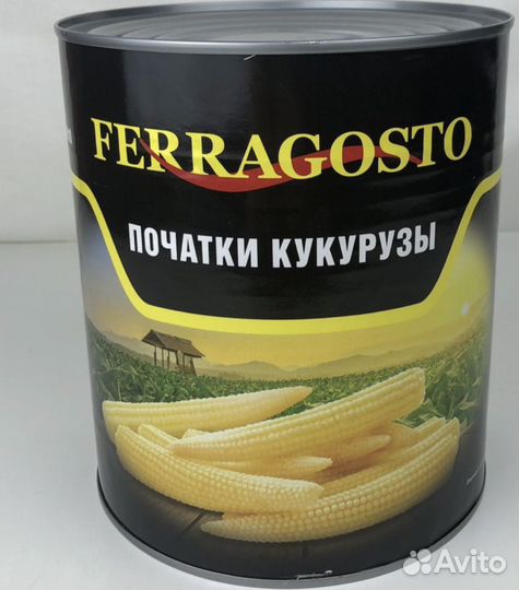 Кукуруза початки мини в банках 3100 ml