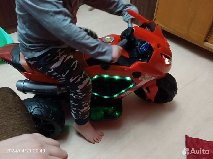 Детский электро мотоцикл электромобиль