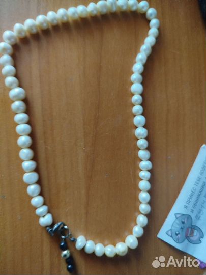 Бусы из натурального речного жемчуга