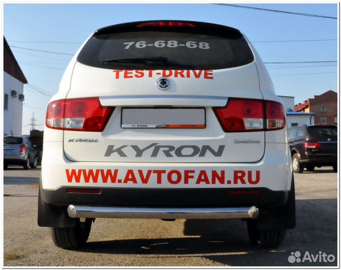 Защита заднего бампера Ssang Yong Kyron от 2007