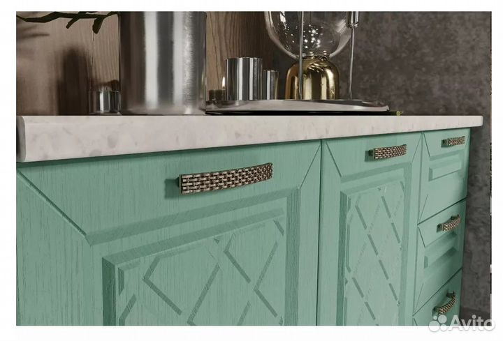 Кухня Агава Акация белая и мята 2.0 м