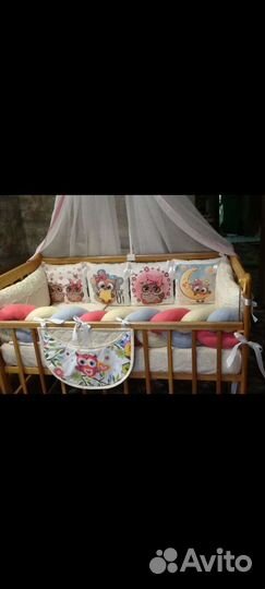 Бортики в детскую кроватку новые