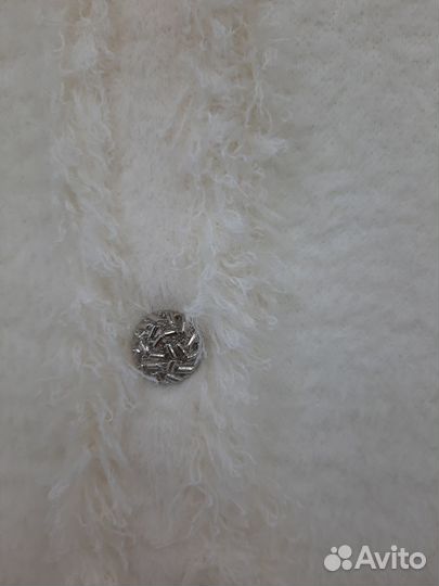 Кардиган накидка белая m