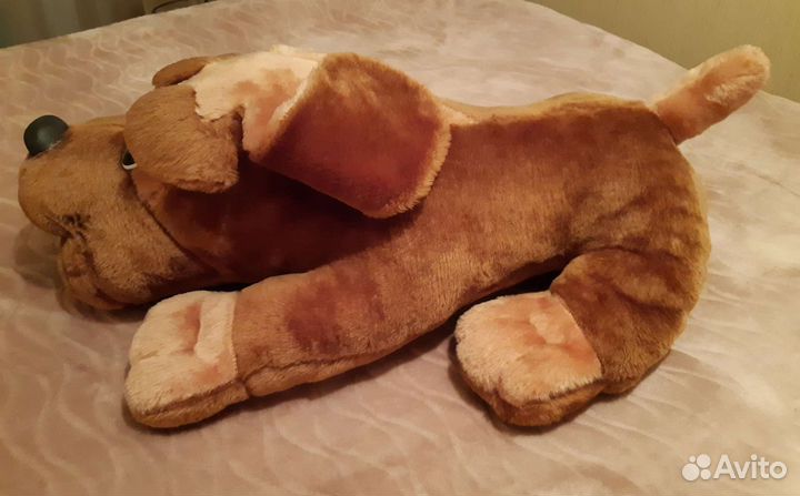 Собака меховая 65 см