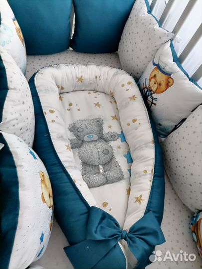 Бортики кокон одеялко в детскую кроватку