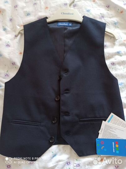 Жилетка для мальчика школьная, 128