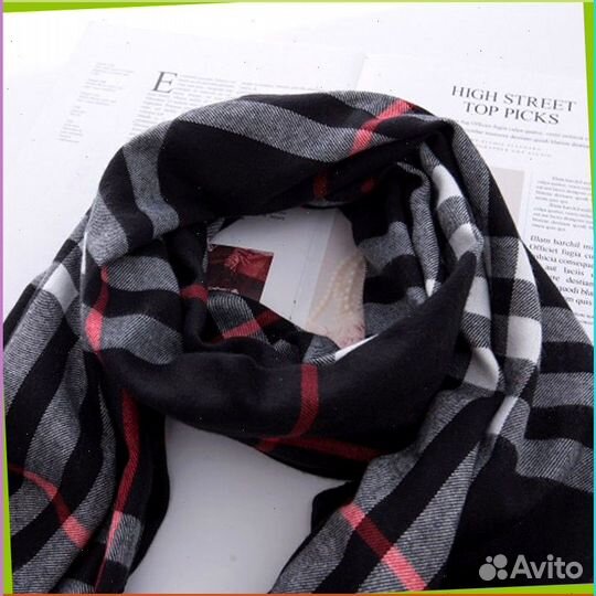 Тёплый шарф Burberry (Арт: 10382)