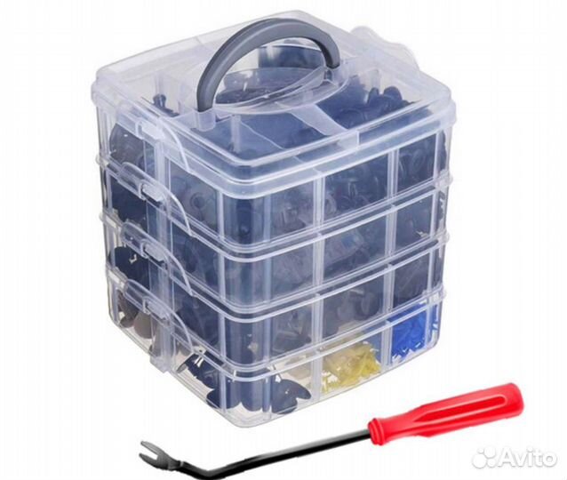 Клипсы пистоны для Обивки Салона Авто Набор 650 шт