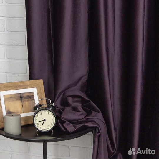 Шторы бархат Беллиссимо спелая слива