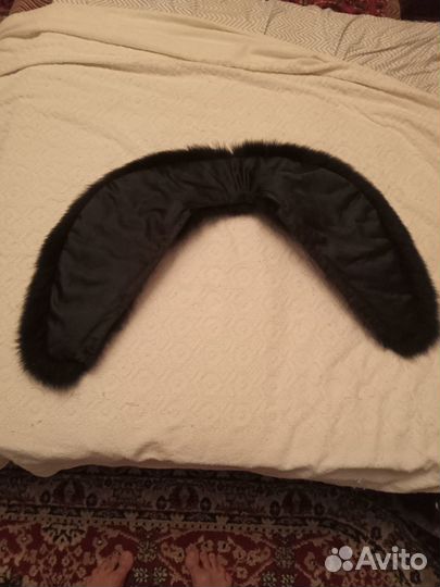 Меховой воротник песец с манжетами - 2 воротника