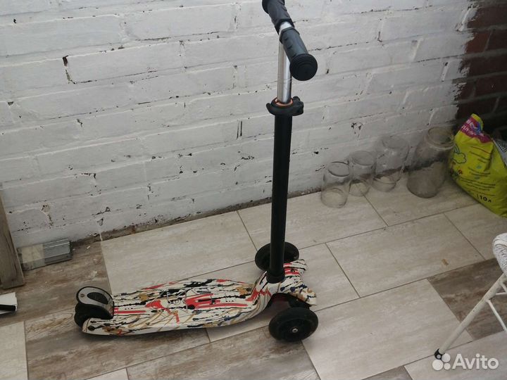 Самокат детский трехколесный бу