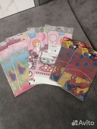 Скатерть для детского праздника 6шт