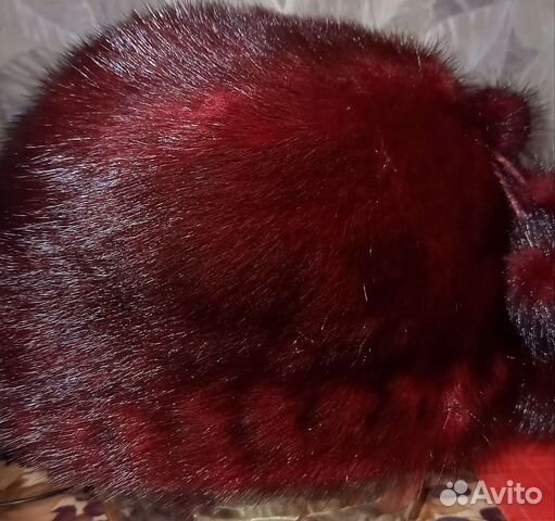 Шапка норковая женская 56 размер новая