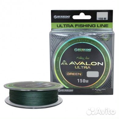 Плетеный шнур 0,18мм 150м зеленый Avalon Ultra Green