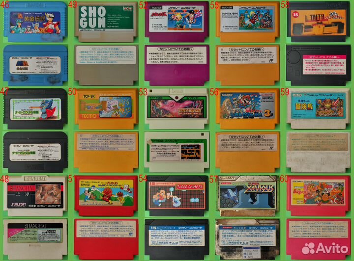 Картриджи для Nintendo Famicom