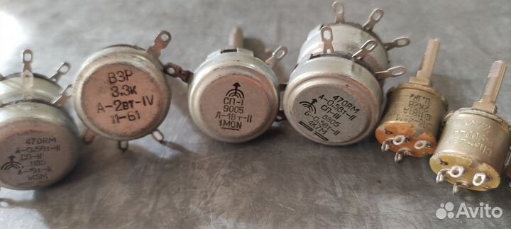 Резисторы подстроечные СССР. Много