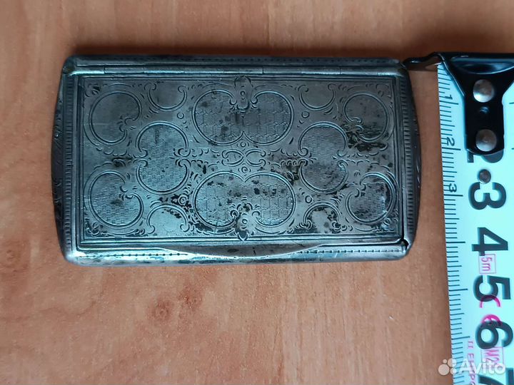 Табакерка серебро