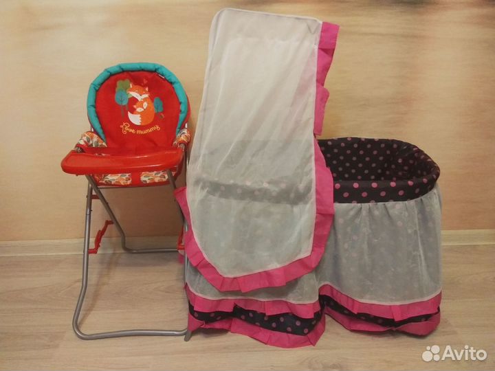 Куклы,коляски,стульчик,кроватки, игрушки в подарок