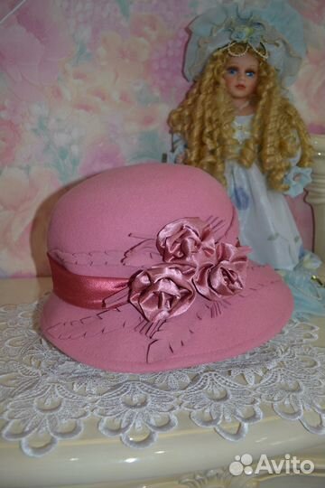 Шляпа розовая, новая