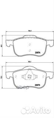 Колодки тормозные дисковые передн, volvo: S60 2