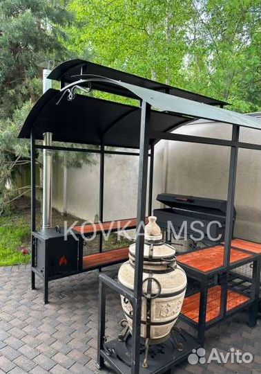 Беседка с мангалом
