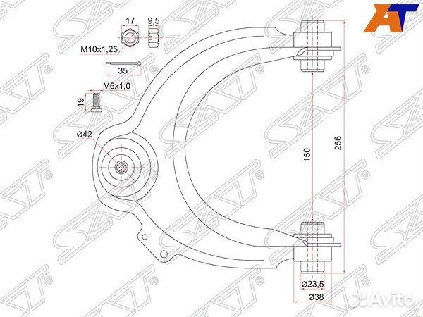 Рычаг передний верхний honda accord 02-RH ST-51