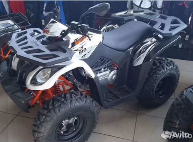 Квадроцикл Kayo Big Bull черно-белый