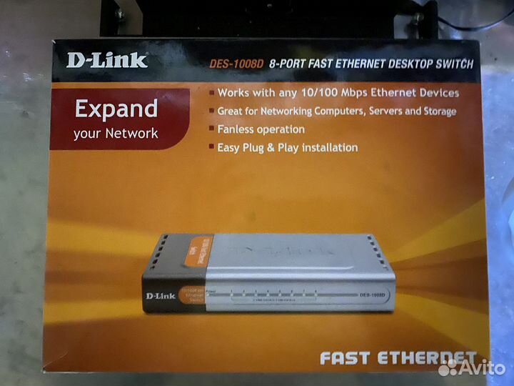 Коммутатор D-link DES-1008D