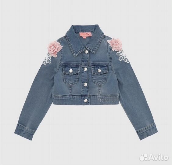 Джинсовая куртка для девочки, р.134