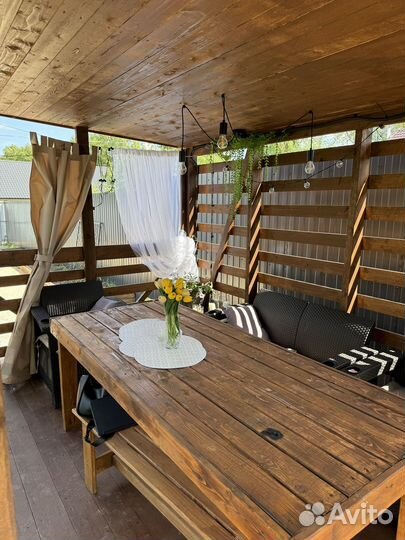 Баня на дровах с чаном и бассейном