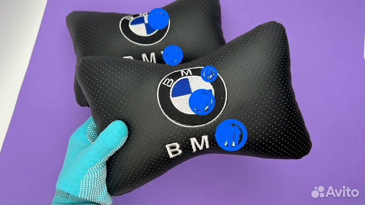 Подушки 2 шт салон автомобиля BMW эмблема бмв