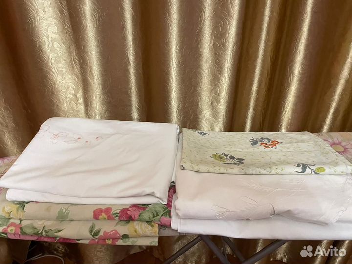 Два комплекта постельного белья 1.5 сп СССР пакето