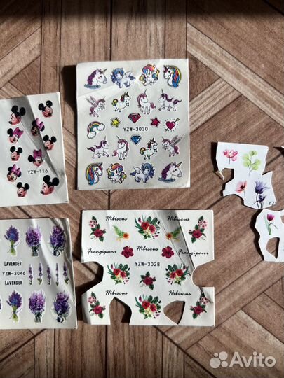 Наклейки слайдеры для ногтей