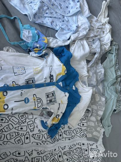 Пакет вещей для новорожденного мальчика 56/62