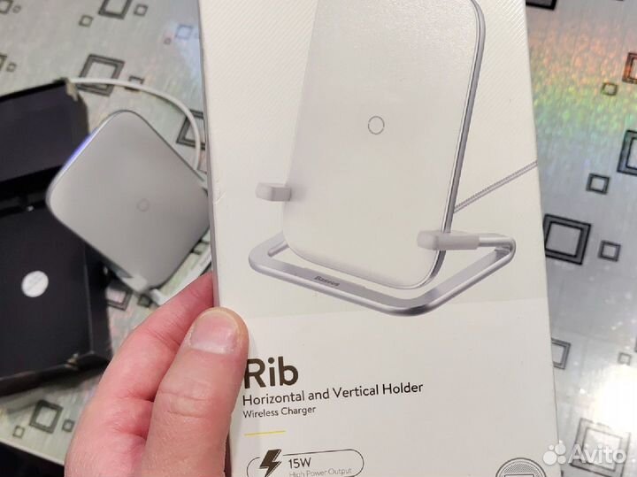 Беспроводное зарядное устройство Baseus Rib